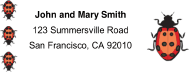 Ladybug Mailing Labels paper