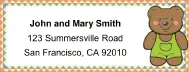 Teddy Bear Mailing Labels paper