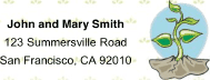 Seedling Mailing Labels paper