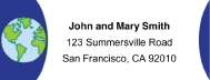 Earth Mailing Labels paper