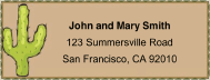 Cactus Mailing Labels paper