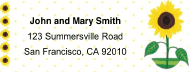 Sunflower Mailing Labels paper