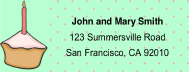 Cake Mailing Labels paper