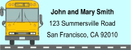 School Bus Mailing Labels paper