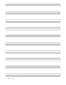 5-line Tablature Paper paper