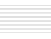 Music Paper with eight staves on ledger-sized paper in landscape orientation paper