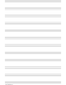 Music Paper with twelve staves on ledger-sized paper in portrait orientation paper