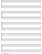 Grand Staff Music Paper on letter-sized paper paper