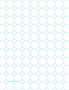 Octagon Graph Paper with 1-inch spacing on letter-sized paper paper