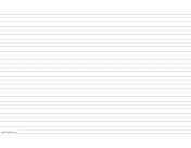 Penmanship Paper with ten lines per page on ledger-sized paper in landscape orientation paper