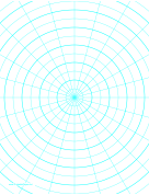 Polar Graph Paper with 15 degree angles and 1/2-inch radials on letter-sized paper paper