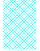 Graph Paper for Quilting with 1 Line per cm ruled diagonally paper