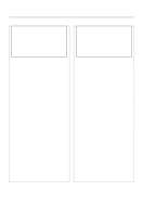 Storyboard with 2x1 grid of 16:9 (widescreen) screens on A4 paper paper