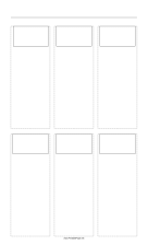 Storyboard with 3x2 grid of 16:9 (widescreen) screens on legal paper paper