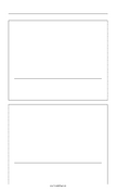 Storyboard with 1x2 grid of 3:2 (35mm photo) screens on legal paper paper