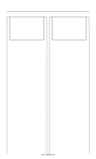 Storyboard with 2x1 grid of 3:2 (35mm photo) screens on legal paper paper