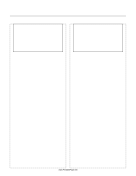 Storyboard with 2x1 grid of 16:9 (widescreen) screens on letter paper paper