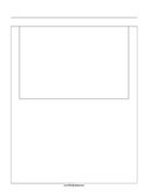 Storyboard with 1x1 grid of 3:2 (35mm photo) screens on letter paper paper