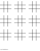 Tic Tac Toe Paper paper